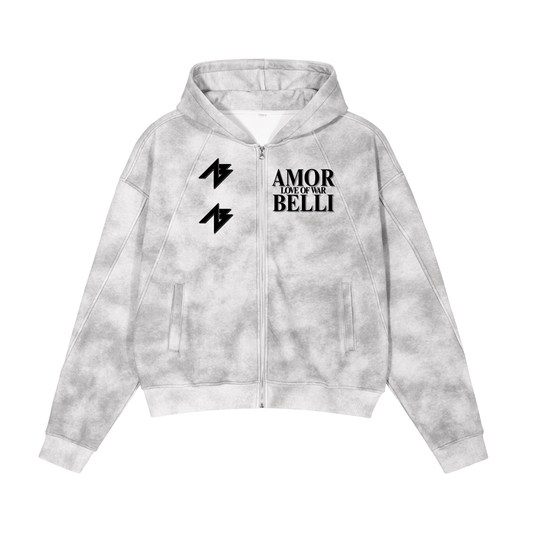 Concrete Full Zip Fleece Hoodie