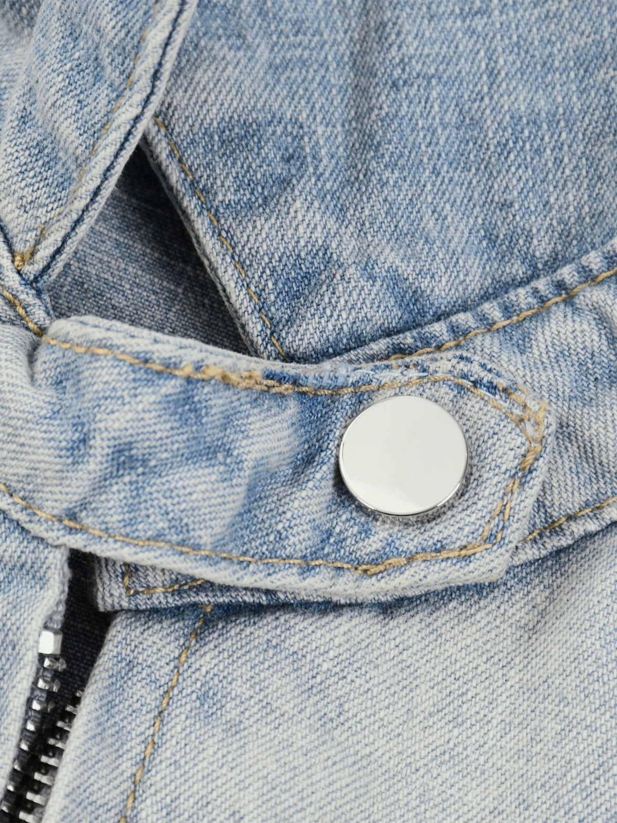 LOVE OVER WAR Bomber Denim Jacket